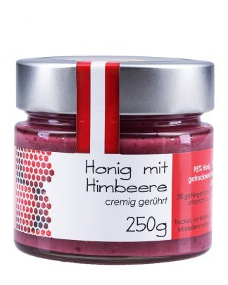Honig mit Himbeere- cremig gerührt